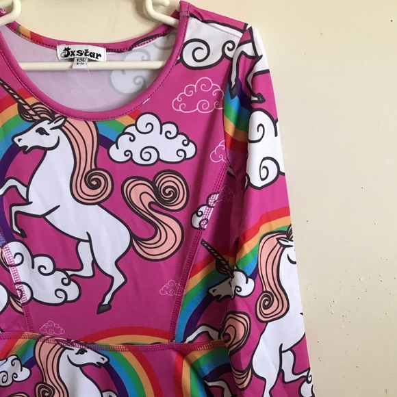 Custom Unicorn Rainbow Birthday Dress - Picture 4 of 6